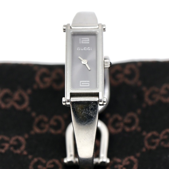 Gucci Horsebit White Gold Plated Watch - Picture 8 of 11